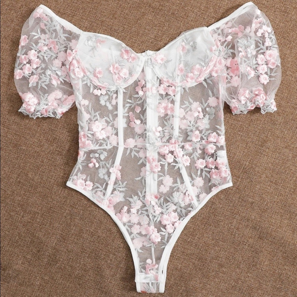 Mesh Bustier Bodysuit - Picture 3 of 6